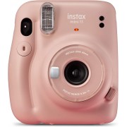 Fujifilm Instax Mini 11 Blush Pink Camara Instantanea - Tamaño de Imagen 62x46mm - Flash Auto - Mini Espejo para Selfies - Cor
