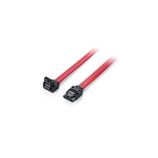 Equip Cable Serial ATA III 2x SATA de 7 Pines - Longitud 0.5m - Clip de Seguridad - Tasa de Transferencia de hasta 6Gb