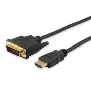 Equip Cable DVI-D 24+1 Macho a HDMI Macho - Soporta Resoluciones de Video hasta 4K/30Hz. - Longitud 3 m.