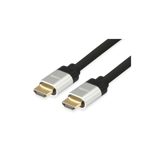 Equip Cable HDMI 2.0 Macho/Macho - Conectores de Aluminio - Soporta 3D y Canal de Retorno de Audio (ARC) - Anchura de Banda de