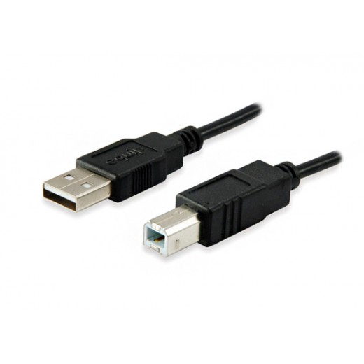 Equip Cable de Impresora USB-A 2.0 Macho a USB-B Macho 3m