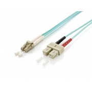 Equip Cable de Conexion de Fibra Optica LC/SC-OM3 1m