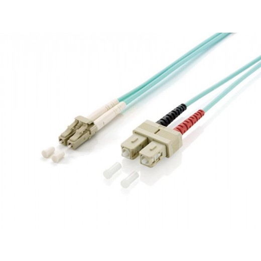 Equip Cable de Conexion de Fibra Optica LC/SC-OM3 1m