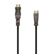 Aisens Cable Hdmi V2.1 AOC Desmontable Ultra Alta Velocidad / Hec 8K@60Hz 4K@120Hz 4:4:4 48Gbps - A/M-D/A/M - 50M - Color Negro