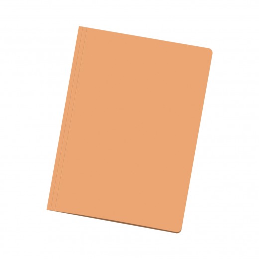 Dohe Pack de 50 Subcarpetas de Cartulina - Tamaño Folio - Ranura para Fastener - Color Naranja