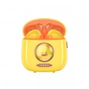 XO Auriculares Bluetooth 5.1 Kids - TWS - Hasta 5 Horas de Musica - Color Amarillo/Naranja