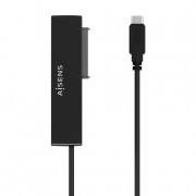 Aisens Adaptador SATA a USB-C USB 3.0/USB3.1 GEN1 para Discos Duros 2.5?? y 3.5?? con Alimentador - Color Negro