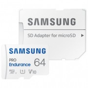 Samsung Pro Endurance Tarjeta Micro SDXC 64GB UHS-I V10 con Adaptador