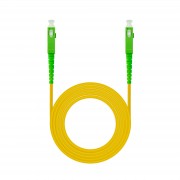 Nanocable Cable Fibra SC/APC-SC/APC Monomodo LSZH  2m - Color Amarillo