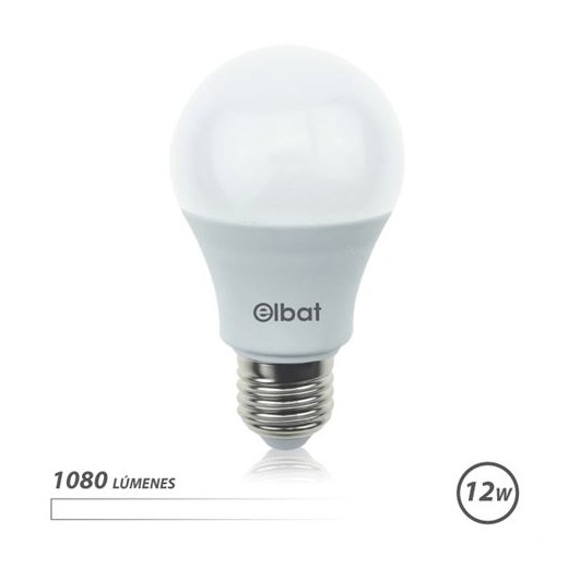 Elbat Bombilla LED A60 - 12W - 1080lm - E27 - Luz Blanca