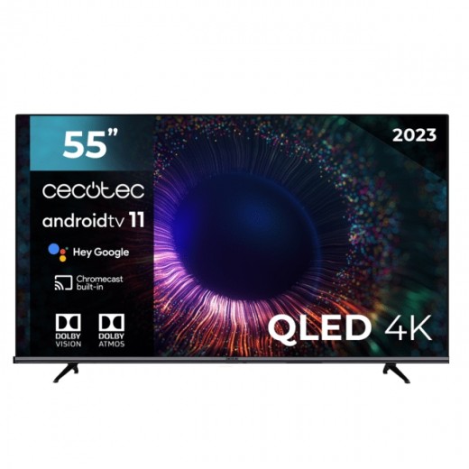 Cecotec V1+ Series Televisor Smart TV 55 pulgadas QLED UHD 4K HDR10 - Dolby Vision - Dolby Atmos - WiFi