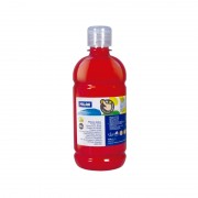 Milan Botella de Pintura para Dedos - 500ml - Facil Aplicacion - Mezclable - Color Rojo