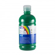 Milan Botella de Tempera - 500ml - Tapon Dosificador - Secado Rapido - Mezclable - Color Verde Oscuro
