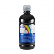 Milan Botella de Tempera - 500ml - Tapon Dosificador - Secado Rapido - Mezclable - Color Negro