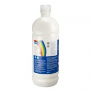 Milan Botella de Tempera - 1000ml - Tapon Dosificador - Secado Rapido - Mezclable - Color Blanco