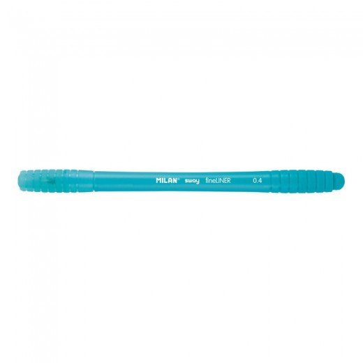 Milan Sway Fineliner Rotulador - Punta Fina 0.4mm - Ergonomico - Tinta al Agua - Color Azul Claro