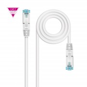 Nanocable Cable Red Cat.7 LSZH SFTP PIMF AWG26 25cm - Color Blanco