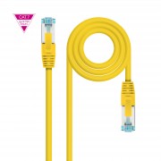 Nanocable Cable Red Cat.7 LSZH SFTP PIMF AWG26 25cm - Color Amarillo