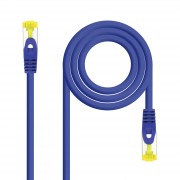 Nanocable Cable Red Latiguillo LSZH Cat.6A SFTP AWG26 25cm - Color Azul