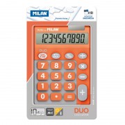 Milan Calculadora 10 Digitos Duo - Calculadora de Sobremesa - Teclas Grandes - Tecla Rectificacion Entrada de Datos - Color Nar