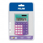 Milan Pocket Sunset Calculadora 8 Digitos - Calculadora de Bolsillo - Tacto Suave - 3 Teclas de Memoria y Raiz Cuadrada - Color