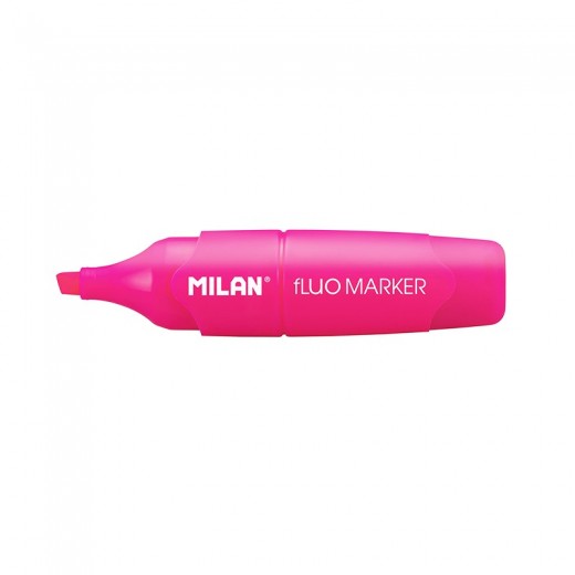 Milan Capsule Marcador Fluorescente - Punta Biselada 2 - 4mm - Color Rosa
