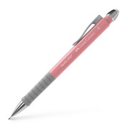 Faber-Castell Apollo Portaminas - Trazo 0.7mm - Agarre Ergonomico - Goma de Borra Integrada - Cuerpo Color Rosa