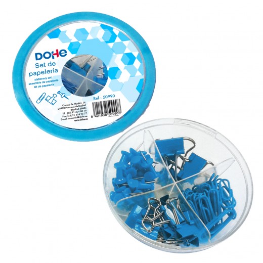 Dohe Combo Ovni Pack de Accesorios de Escritorio - 12 Pinzas de 15mm