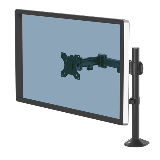 Fellowes Reflex Brazo para Monitor individual - Hasta 8kg - Ajustable en Altura y Profundidad - Sistema de Gestion de Cable - C