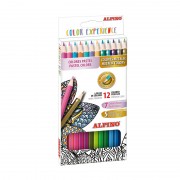 Alpino Color Experience Pack de 12 Lapices de Colores Premium Colores Pastel y Metalicos - Mina Premium para Pintado Suave y De