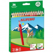 Alpino Pack de 36 Lapices de Colores Creativos - Mina de 3mm Resistente a la Rotura - Bandeja Extraible - Colores Vivos y Brill