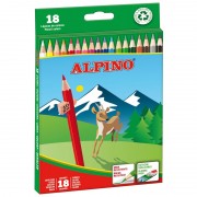 Alpino Pack de 18 Lapices de Colores Creativos - Mina de 3mm - Resistente a la Rotura - Bandeja Extraible - Colores Vivos y Bri