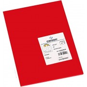 Canson Guarro Pack de 50 Cartulinas Iris A4 de 185g - 21x29.7cm - Color Rojo