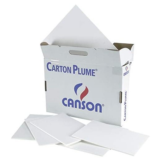 Canson Pack de 17 Paneles de Carton Pluma - 29.7x42cm - 5mm - Color Blanco