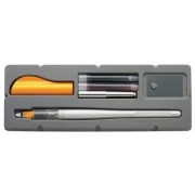 Pilot Pack de Pluma Estilografica Parallel Pen 2.4mm - Punta de Acero - Trazo de 2.4mm - 2 Recargas