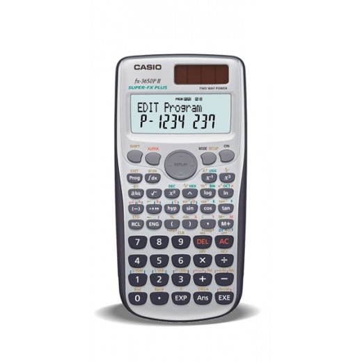 Casio FX3650PII Calculadora Programable de Sobremesa - Pantalla de 2 Lineas - 279 Funciones - 360 Pasos de Programacion - Alime