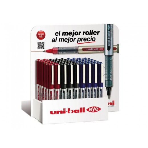 Uni-ball Roller Eye Micro Boligrafo de Tinta Liquida - Punta de Acero Inoxidable 0