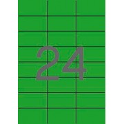 Apli Etiquetas Verdes Permanentes 70.0 x 37.0mm 20 Hojas