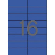 Apli Etiquetas Azules Permanentes 105.0 x 37.0mm 20 Hojas