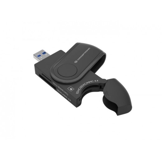 Conceptronic 4 en 1 Lector de tarjetas USB 3.0 con 2x SD/SDHC/SDXC y 2x  Micro SD/T-Flash