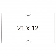 Apli Etiquetas Blancas para Maquinas Etiquetadoras de Precios de 1 Linea - Tamaño 21 x 12mm - Pack de 6 Rollos con 1000 Etique