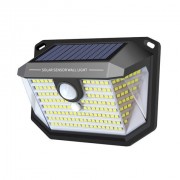 Elbat Aplique Solar LED 150lm con 3 Caras de Iluminacion - Sensor de Movimiento - Panel Solar Integrado 5.5V