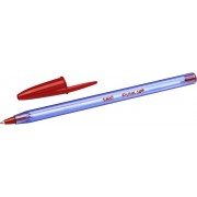Bic Cristal Soft Boligrafos de Bola - Punta Media de 1.2mm - Trazo 0.45mm - Escritura mas Fluida - Color Rojo