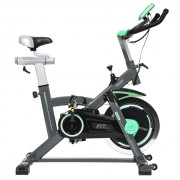 Cecotec Extreme 20 Bicicleta Spinning Estatica - Volante de Inercia de 20kg - Pantalla LCD - Manillar y Sillin Regulable - Rued