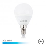 Elbat Bombilla LED G45 6W 500LM E14 Luz Fria - Ahorro de Energia - Larga Vida Util - Bajo Consumo - Color Blanco