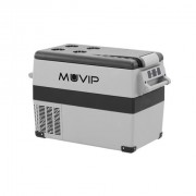 Muvip Nevera Portatil de Compresor 45L - Luz LED Interior - Proteccion Bateria Vehiculo - Temperatura -20º/+20º - Conexion 12