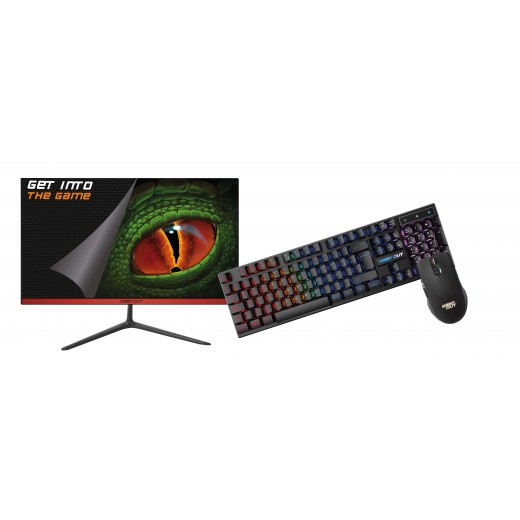 KeepOut Pack de Monitor Gaming LED 22 pulgadas Full HD 1080p 75Hz