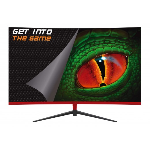 KeepOut Monitor Gaming LED 24 pulgadas Curvo R1500 FullHD 1080p 100Hz -  Respuesta 1ms - Angulo de Vision 178º - 16:9 - Altavo
