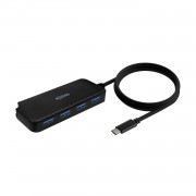 Aisens Hub USB 3.1 USB-C - USB-C/M-4Xtipo A/H - 60cm - Color Negro
