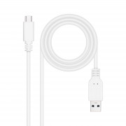 Nanocable Cable USB 3.1 Gen2 10Gbps 3A USB-C/M-A/M - 0.5m - Color Blanco